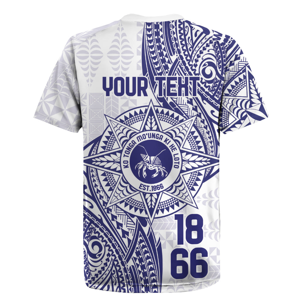 Personalised Tonga Tupou College Tolo Rugby Jersey Since 1866 Special Kupesi Pattern LT9 - Polynesian Pride