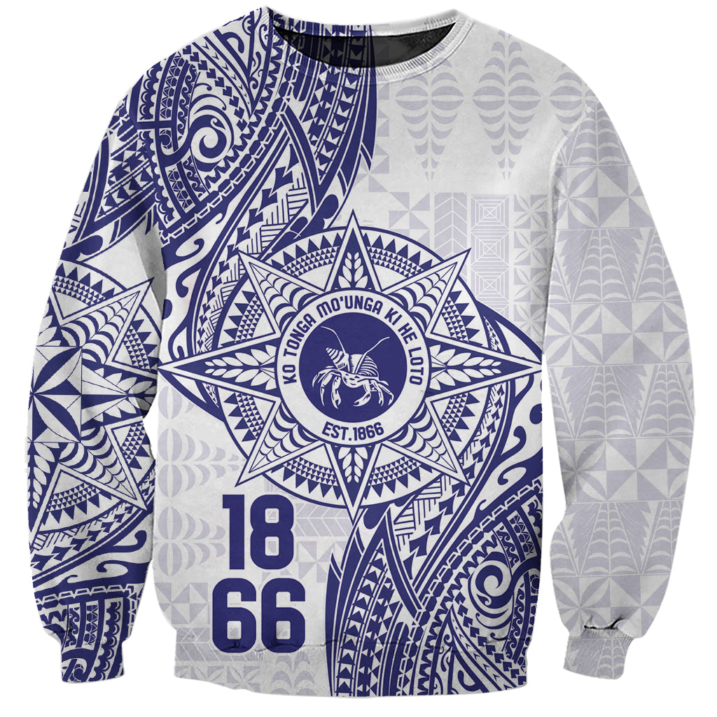 Personalised Tonga Tupou College Tolo Sweatshirt Since 1866 Special Kupesi Pattern