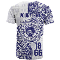 Personalised Tonga Tupou College Tolo T Shirt Since 1866 Special Kupesi Pattern LT9 - Polynesian Pride