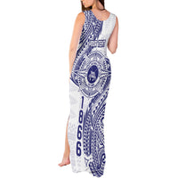 Personalised Tonga Tupou College Tolo Tank Maxi Dress Since 1866 Special Kupesi Pattern LT9 - Polynesian Pride