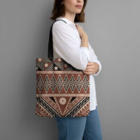 Vintage Bula Fiji Tote Bag Brown Tapa Masi Motif LT9 - Polynesian Pride