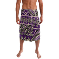Vintage Bula Fiji Lavalava Purple Tapa Masi Motif LT9 Purple - Polynesian Pride