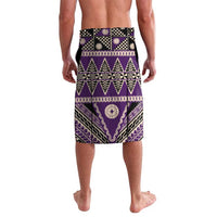 Vintage Bula Fiji Lavalava Purple Tapa Masi Motif LT9 - Polynesian Pride