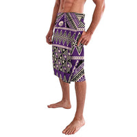 Vintage Bula Fiji Lavalava Purple Tapa Masi Motif LT9 - Polynesian Pride