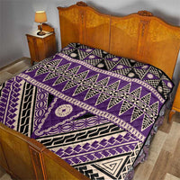 Vintage Bula Fiji Quilt Purple Tapa Masi Motif LT9 - Polynesian Pride