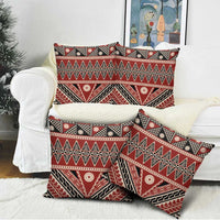 Vintage Bula Fiji Pillow Cover Red Tapa Masi Motif LT9 - Polynesian Pride