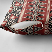 Vintage Bula Fiji Pillow Cover Red Tapa Masi Motif LT9 - Polynesian Pride