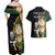 South Africa Protea and New Zealand Couples Matching Off Shoulder Maxi Dress and Hawaiian Shirt Go All Black-Springboks Rugby with Kente And Maori LT9 - Polynesian Pride