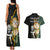 South Africa Protea and New Zealand Couples Matching Tank Maxi Dress And Hawaiian Shirt Go All Black-Springboks Rugby with Kente And Maori LT9 - Polynesian Pride