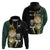 South Africa Protea and New Zealand Hoodie Go All Black-Springboks Rugby with Kente And Maori LT9 - Polynesian Pride