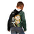 South Africa Protea and New Zealand Kid Hoodie Go All Black-Springboks Rugby with Kente And Maori LT9 - Polynesian Pride