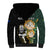 South Africa Protea and New Zealand Sherpa Hoodie Go All Black-Springboks Rugby with Kente And Maori LT9 - Polynesian Pride