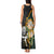 South Africa Protea and New Zealand Tank Maxi Dress Go All Black-Springboks Rugby with Kente And Maori LT9 - Polynesian Pride