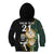 Custom South Africa Protea and New Zealand Kid Hoodie Go All Black-Springboks Rugby with Kente And Maori LT9 - Polynesian Pride