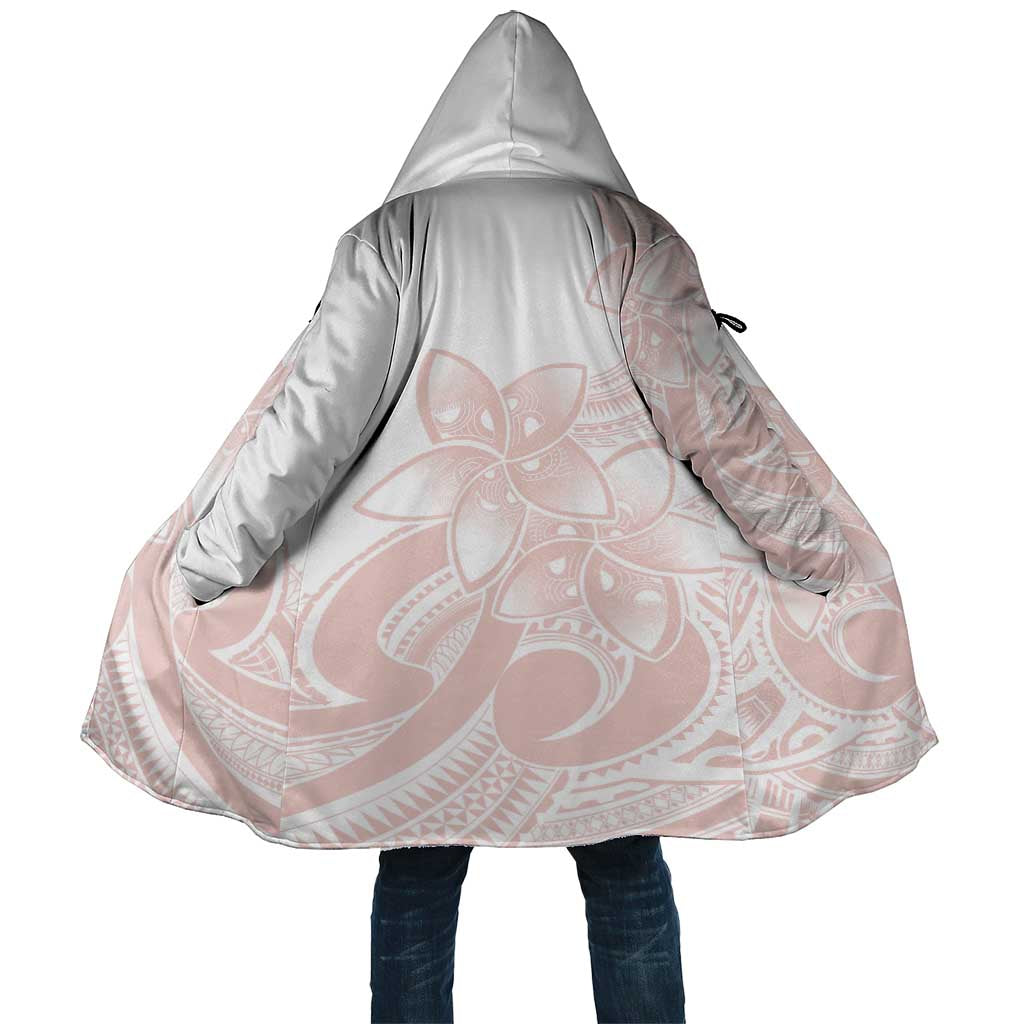 Polynesian Tribal Plumeria Lotu Tamaiti Cloak Pastel Blush LT9 Unisex Blush - Polynesian Pride