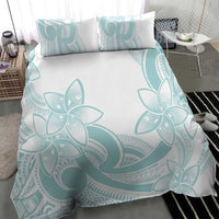 Polynesian Tribal Plumeria Lotu Tamaiti Bedding Set Pastel Cyan LT9 - Polynesian Pride