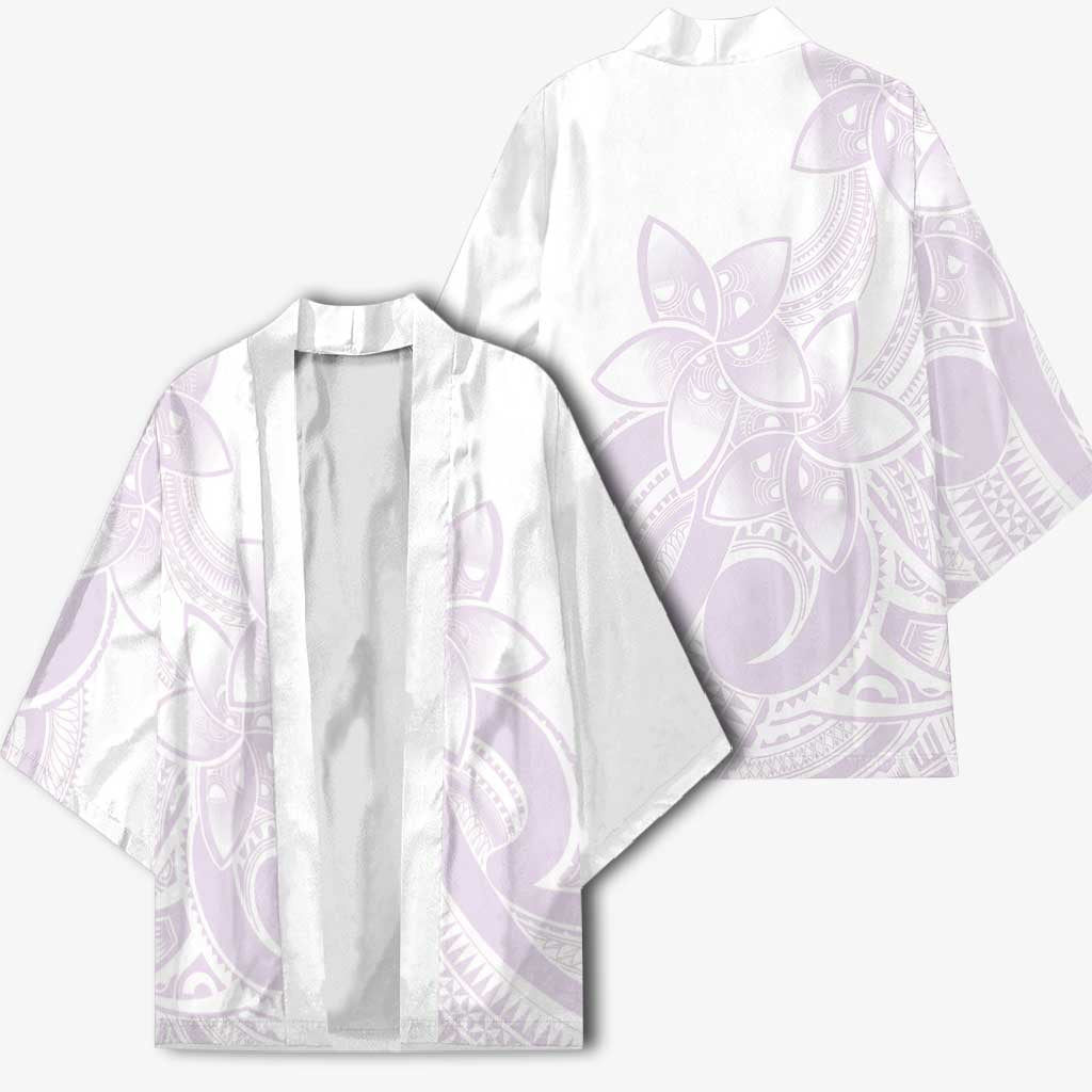 Polynesian Tribal Plumeria Lotu Tamaiti Kimono Pastel Mauve LT9 - Polynesian Pride