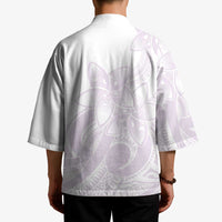 Polynesian Tribal Plumeria Lotu Tamaiti Kimono Pastel Mauve LT9 - Polynesian Pride