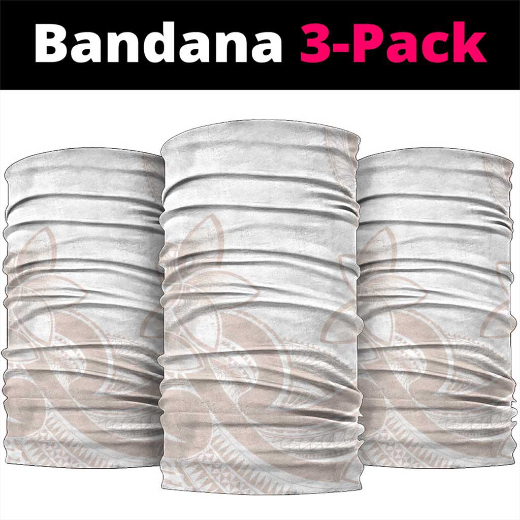 Polynesian Tribal Plumeria Lotu Tamaiti Neck Gaiter Pastel Nude LT9 package One Size: 25*50cm Nude - Polynesian Pride