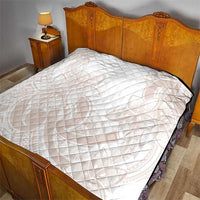 Polynesian Tribal Plumeria Lotu Tamaiti Quilt Pastel Nude LT9 - Polynesian Pride