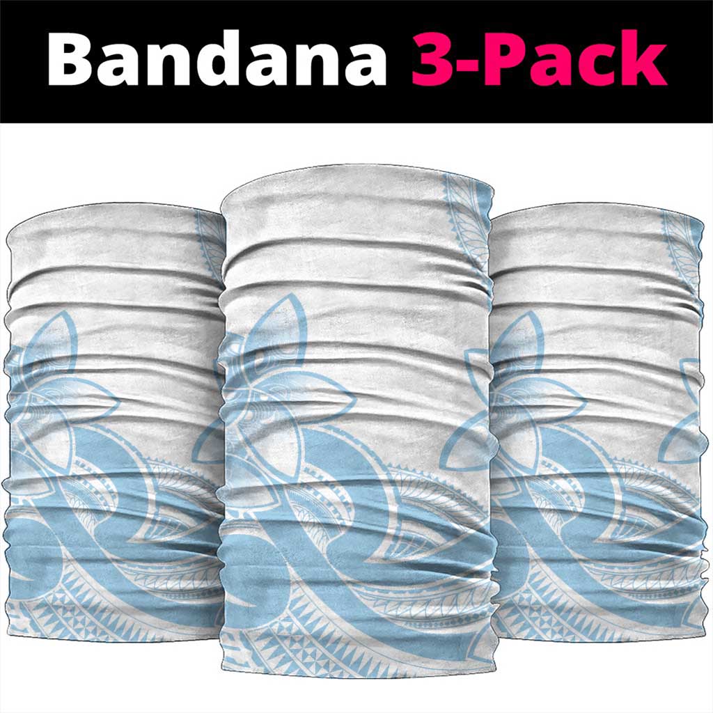 Polynesian Tribal Plumeria Lotu Tamaiti Neck Gaiter Pastel Sky Blue LT9 package One Size: 25*50cm Blue - Polynesian Pride