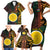 Personalised Shefa Day Family Matching Short Sleeve Bodycon Dress and Hawaiian Shirt Happy June 18 Vanuatu Province