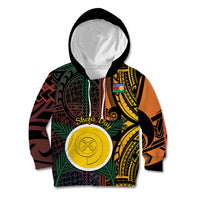 Personalised Shefa Day Kid Hoodie Happy June 18 Vanuatu Province LT14 Hoodie Black - Polynesian Pride