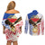 Philippines Independence Day Couples Matching Off Shoulder Short Dress and Long Sleeve Button Shirt Pilipinas Eagle 126th Anniversary