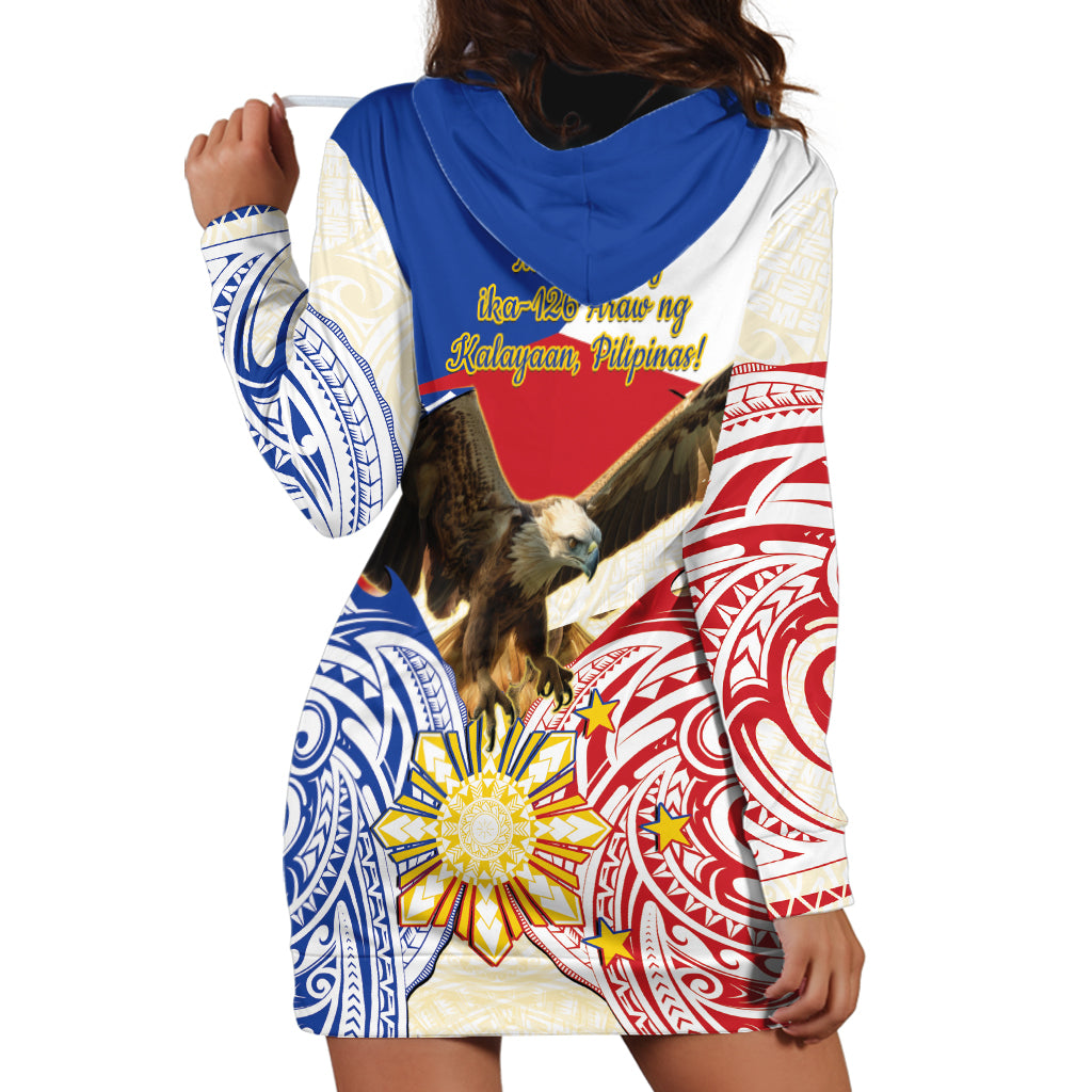 Philippines Independence Day Hoodie Dress Pilipinas Eagle 126th Anniversary LT14 - Polynesian Pride