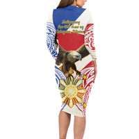 Philippines Independence Day Long Sleeve Bodycon Dress Pilipinas Eagle 126th Anniversary LT14 - Polynesian Pride