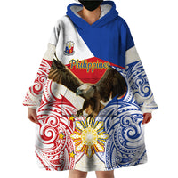 Philippines Independence Day Wearable Blanket Hoodie Pilipinas Eagle 126th Anniversary LT14 - Polynesian Pride