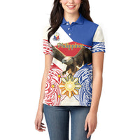 Philippines Independence Day Women Polo Shirt Pilipinas Eagle 126th Anniversary LT14 - Polynesian Pride