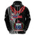 Custom Samoa Hoodie Ula Fala Mix Samoan Tribal Black Version LT14 - Polynesian Pride