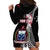 Personalised Samoa Hoodie Dress Ula Fala Mix Samoan Tribal Black Version LT14 - Polynesian Pride