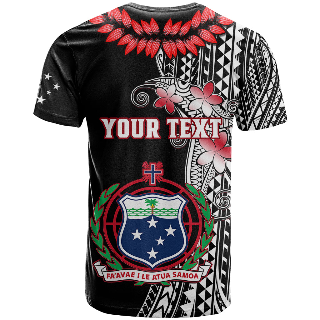 Custom Samoa T Shirt Ula Fala Mix Samoan Tribal Black Version LT14 - Polynesian Pride