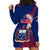 Polynesian Pride Samoa Hoodie Dress Ula Fala Mix Samoan Tribal Blue Version LT14 - Polynesian Pride