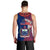 Polynesian Pride Samoa Men Tank Top Ula Fala Mix Samoan Tribal Blue Version LT14 - Polynesian Pride