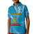 Personalised Tonga Lavengamalie College Kid Polo Shirt Class Of Year Tongan Ngatu Pattern LT14 Kid Blue - Polynesian Pride