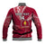 Personalised Tonga Beulah College Baseball Jacket Tongan Ngatu Pattern LT14 - Polynesian Pride