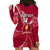 Personalised Tonga Beulah College Hoodie Dress Tongan Ngatu Pattern LT14 - Polynesian Pride