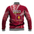 Personalised Tonga Beulah College Baseball Jacket Class Of Year Tongan Ngatu Pattern LT14 - Polynesian Pride