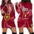 Personalised Tonga Beulah College Hoodie Dress Class Of Year Tongan Ngatu Pattern LT14 - Polynesian Pride