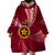 Personalised Tonga Beulah College Wearable Blanket Hoodie Class Of Year Tongan Ngatu Pattern LT14 - Polynesian Pride