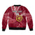 Personalised Tonga Eua High School Bomber Jacket Tongan Ngatu Pattern LT14 - Polynesian Pride