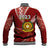 Personalised Tonga Vavau High School Baseball Jacket Class Of Year Tongan Ngatu Pattern LT14 - Polynesian Pride