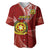 Personalised Tonga Vavau High School Baseball Jersey Class Of Year Tongan Ngatu Pattern LT14 Maroon - Polynesian Pride