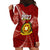 Personalised Tonga Vavau High School Hoodie Dress Class Of Year Tongan Ngatu Pattern LT14 - Polynesian Pride