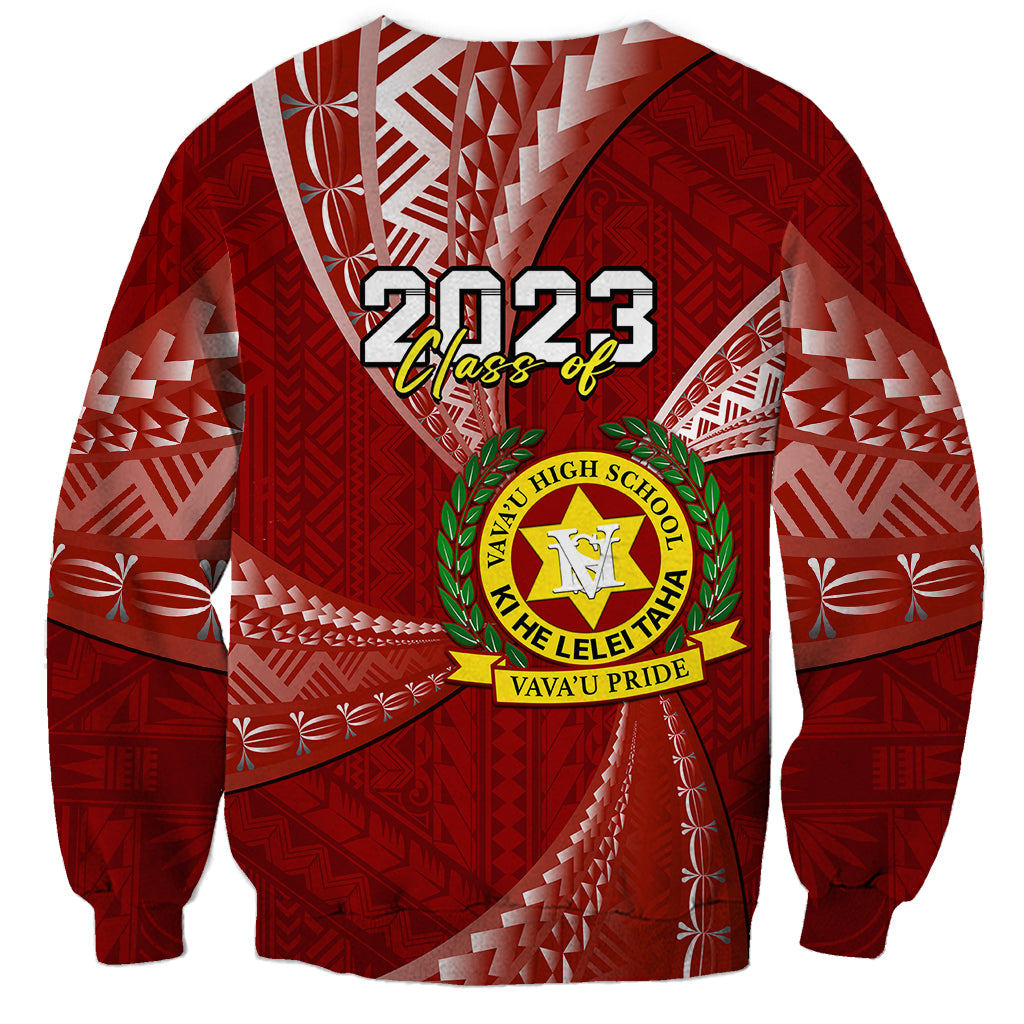 Personalised Tonga Vavau High School Sweatshirt Class Of Year Tongan Ngatu Pattern LT14 - Polynesian Pride