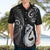 Personalised New Zealand Hawaiian Shirt Aotearoa Silver Fern With Manaia Maori Unique Black LT14 - Polynesian Pride