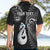 Personalised New Zealand Hawaiian Shirt Aotearoa Silver Fern With Manaia Maori Unique Black LT14 - Polynesian Pride